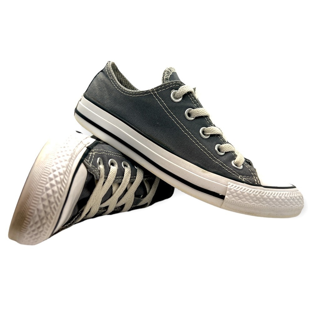 Women’s Converse canvas double tongue Chuck Taylor low tops